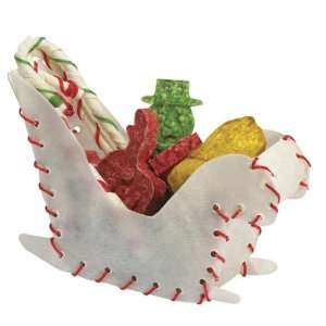 Dog Assorted Holiday Treats Rawhide Sleigh 14/Pcs  Kitchen 