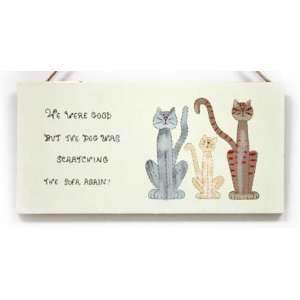   Was Scratching The Sofa Again Cat Lovers Sign Arts, Crafts & Sewing