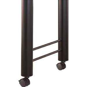  Gibraltar H Shaped Table Leg with Casters, 26 inch D x 27 