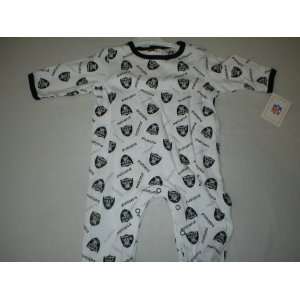   Raiders Baby Allover Print Coveralls Pajamas