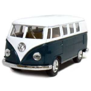  5 Die cast 1962 VW Classic Bus 1/32 Scale (Green), Pull 
