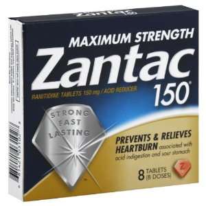  Zantac 150 Relief of Heartburn 8 Count Health & Personal 