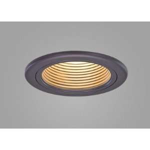   Fixed Wallwash Downlight Trim with Black Baffle