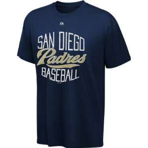   San Diego Padres Navy Luxury Box T Shirt