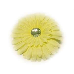 12pc Cream 4 Large Gerbera Daisy Flower Hair Clip Hair Accessories 