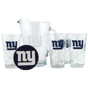 New York Giants Pint Glasses and Beer Pitcher Set  New York Giants 