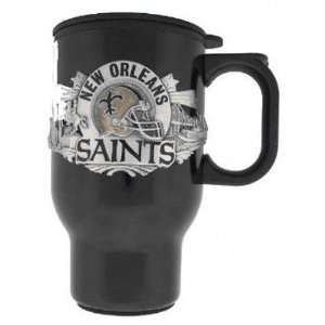  New Orleans Saints Black Travel Mug