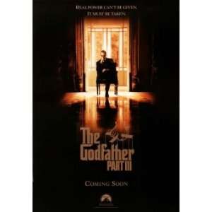  Posters 27W by 39H  The Godfather Part III CANVAS Edge #6 1 1/4 