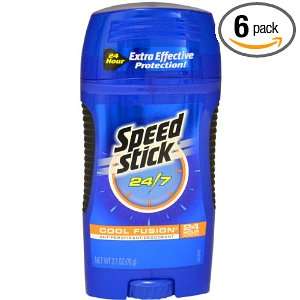  Speed Stick 24/7 Antiperspirant Deodorant, Cool Fusion, 2 
