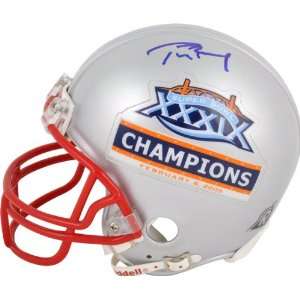  Tom Brady Autographed Mini Helmet  Details New England 