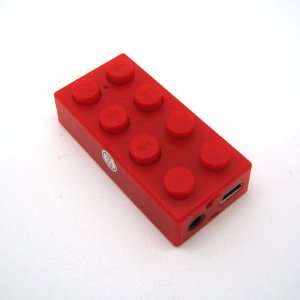 Building block Red Mini  Player Supports 8GB Micro SD Card (MEMORY 