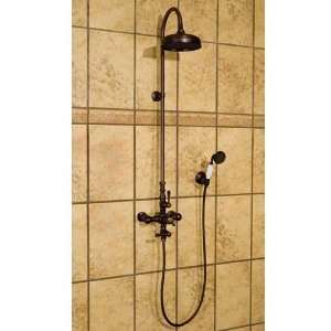 Hotel Style Thermostatic Shower with Hand Sprayer   1/2 IPS   Oil 