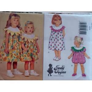  1994 Butterick Pattern 3462. Girls Sizes 4;5;6 Dresses & Romper 