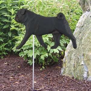  BLACK Pug Garden Stake by Michael Park