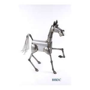  Prancing Horse Metal Sculpture by YardBirds Patio, Lawn 