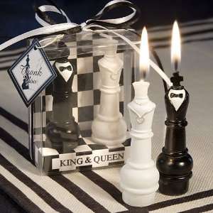  Available Jun 29 King & Queen Chess Piece Candle Favors 