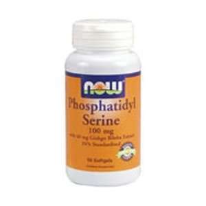 Phosphatidyl Serine with Ginkgo Biloba 50 Softgel, 100 mg/60 mg   NOW 