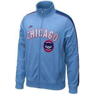 Chicago Cubs Cooperstown Play at 3rd Track Jacket (Light Blue)  
