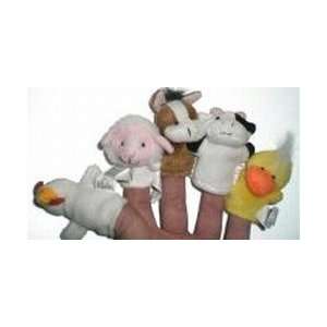  5 Assorted Farm Animal Finger Puppets Toys & Games