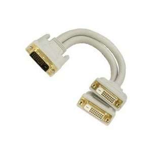  DVI SPLITTER CABLE   ONE MALE TO TWO FEMALE Electronics
