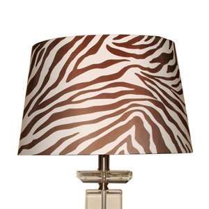   Brown Zebra Medium Drum Lamp Slipcover Lamp Shade