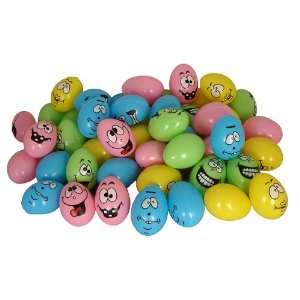  Club Pack of 864 Silly Faces Pastel Fillable Easter Eggs 2 