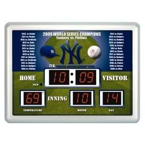   2009 World Series Champions Scoreboard Clock
