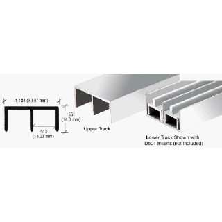   Brite Anodized Standard Aluminum Upper or Lower Channel   12 ft long