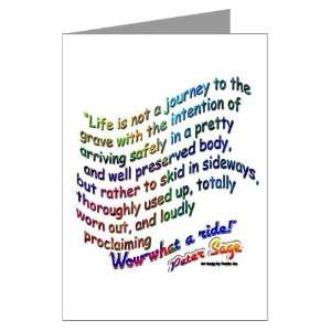  Life is not a Journey Greeting Cards Package o Health 