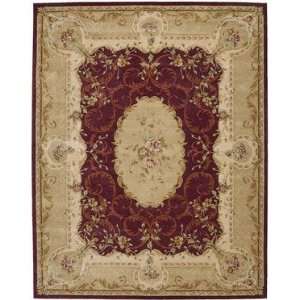   Savonnerie HS 02 Burgundy 6 Free Form Area Rug