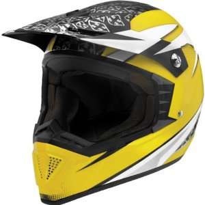   Shotgun Dirt Bike Motorcycle Helmet   Yellow / Small Automotive