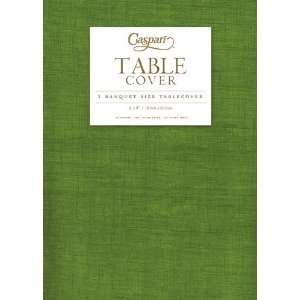 Caspari Paper Linen Tablecloth Green Color 5 x 8