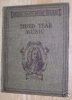 1915 BOOK HOLLIS DANN THIRD YEAR MUSIC COURSE PIANO  