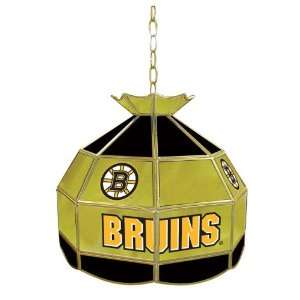   Boston Bruins Stained Glass Tiffany Lamp   16 inch diame Electronics