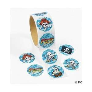  100 Pirate Stickers, 1 Roll Toys & Games