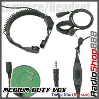 E66XLV 1x Medium duty VOX Throat Mic for Motorola Visar Series radio