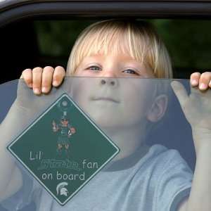  Michigan State Spartans Lil Fan On Board Car Sign 
