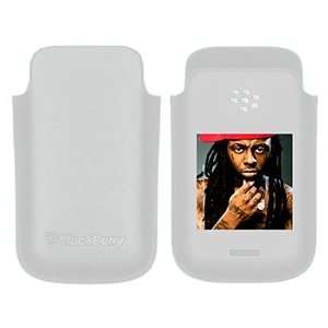  Lil Wayne Portrait on BlackBerry Leather Pocket Case 