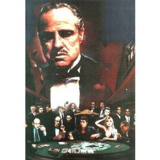 Godfather Goodfellas Sopranos Heat Scarface Movie (Poker Table) Poster 