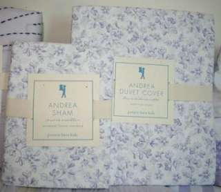Pottery Barn Andrea Twin Duvet sheet Quilt lavender 8pc  