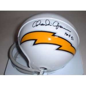 Charlie Joiner Autographed San Diego Chargers Riddell Throwback 1961 