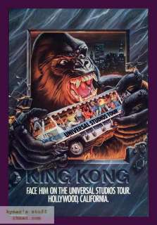 KING KONG Universal Studios Ride Promo Poster  