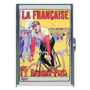FRANCE BICYCLE RACE PARIS ID Holder, Cigarette Case or Wallet MADE IN 