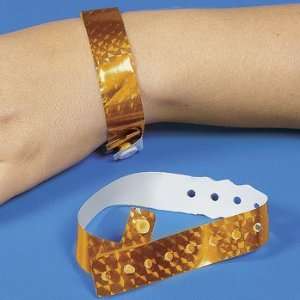  Orange Laser Wrist Tickets   Novelty Jewelry & Bracelets 