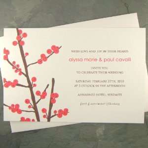 snow & graham winterberry imprintable invitations, announcements 