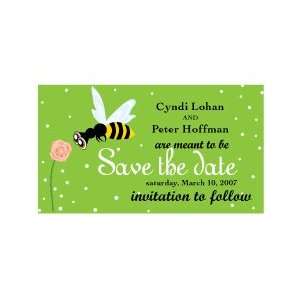 Bee Save The Date Magnets (5 Color Choices)