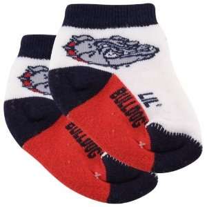 Gonzaga Bulldogs Infant Tri Color Team Logo Bootie Socks  