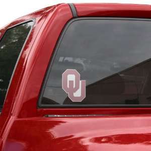  NCAA Oklahoma Sooners Perforated Window Decal