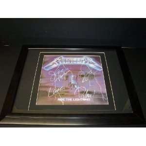    Metallica autographed lp ride the lighting 