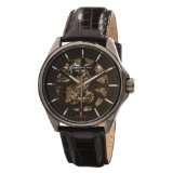 Kenneth Cole New York Mens KC1515 Automatic Brown Leather Strap Watch 